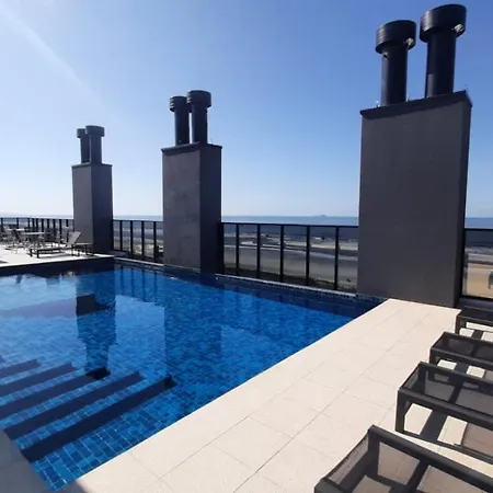 Studio 107 Maravilhoso Frente Mar Piscina Aquecida Matinhos Exterior photo